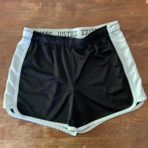 JUSTICE Girls shorts black size 12
